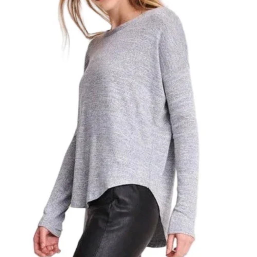Rag and Bone The Knit Long Sleeve Heather Blue Size Small